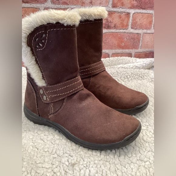 Earth Spirit Womens Brown Winter boots size 7 - Picture 1 of 8